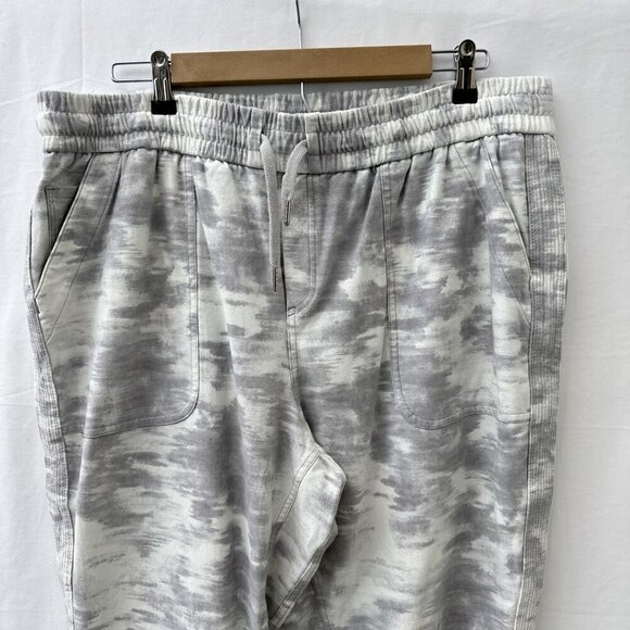 Athleta Womens Farallon Camo Print Jogger Pants Stretch Drawstring Waist Gray 18 - Picture 15 of 15